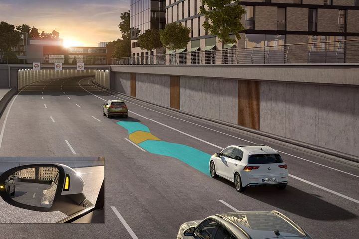 Staying in lane. image