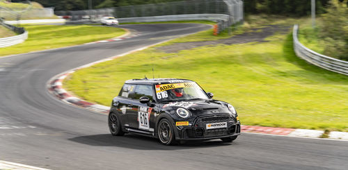 Bulldog Racing running the MINI John Cooper Works Edition at Rundstrecken-Challenge Nürburgring 2023. image
