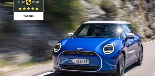 Top NCAP Rating of 5 Stars given to the all electric MINI Cooper. image