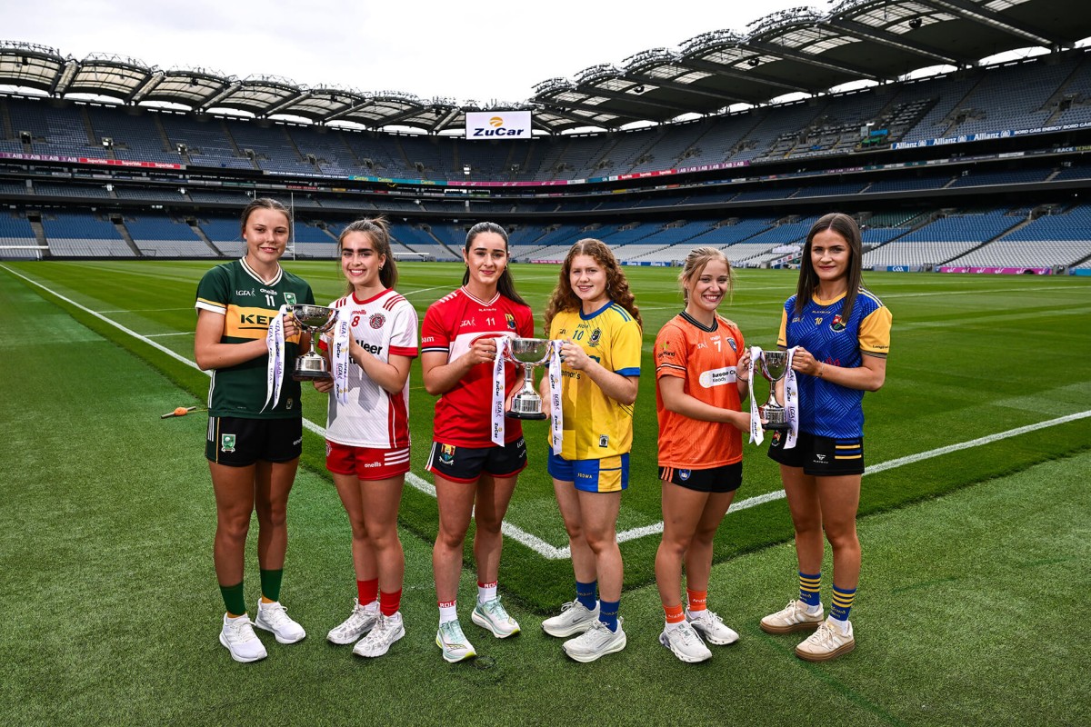 Team captains in Croke Park